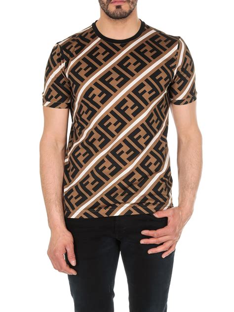 t-shirt zucca diagonal fendi